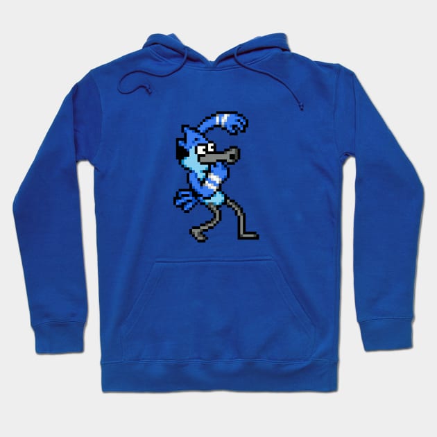 REGULAR SHOW - PIXEL MORDECAI Hoodie by Force Restart